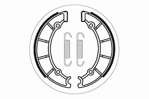 SBS Front / Rear Brake Shoes - 2190