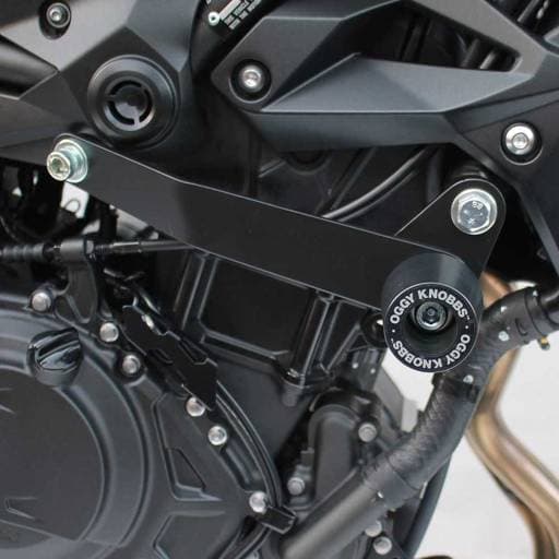 Oggy Knobbs Kawasaki Z400 18-23 Black Frame Slider Kit