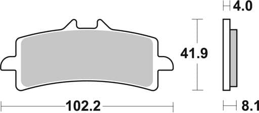 SBS Dual Sinter Racing Front Brake Pads - 901DS